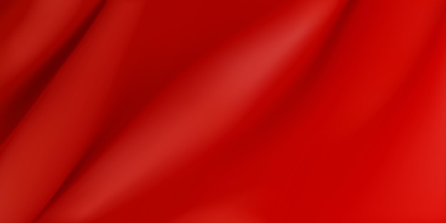 Vector background of red fabric with several folds