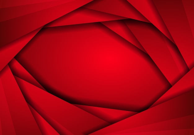 Vector background red metal texture, abstract metal red with triangle frame layout