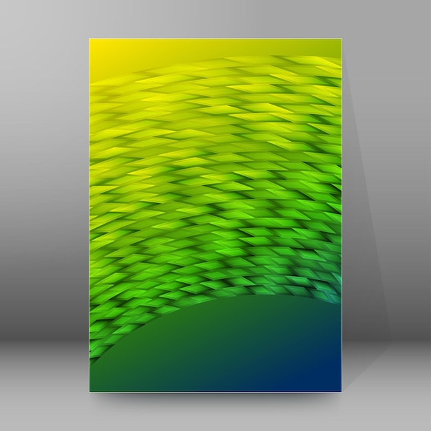 Brochure di report di sfondo pagine di copertina in stile a4 astratto glow60