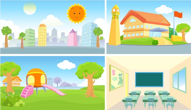 Vector background school