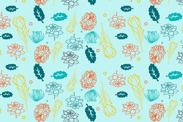 Background seamless Beautiful floral pattern in spring for Wedding anniversary birthday and party