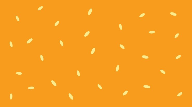 Vector ハンバーガーブンに背景のセサミシード