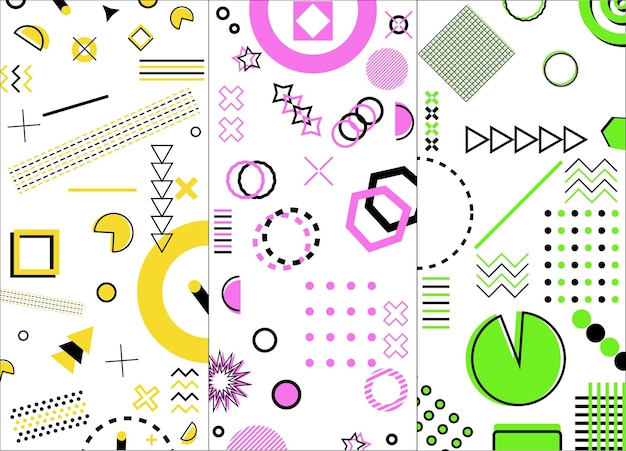 Vector background shapes