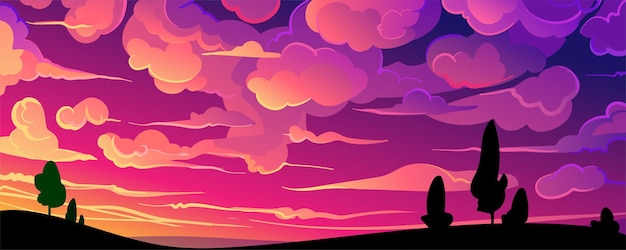 Vector background sky