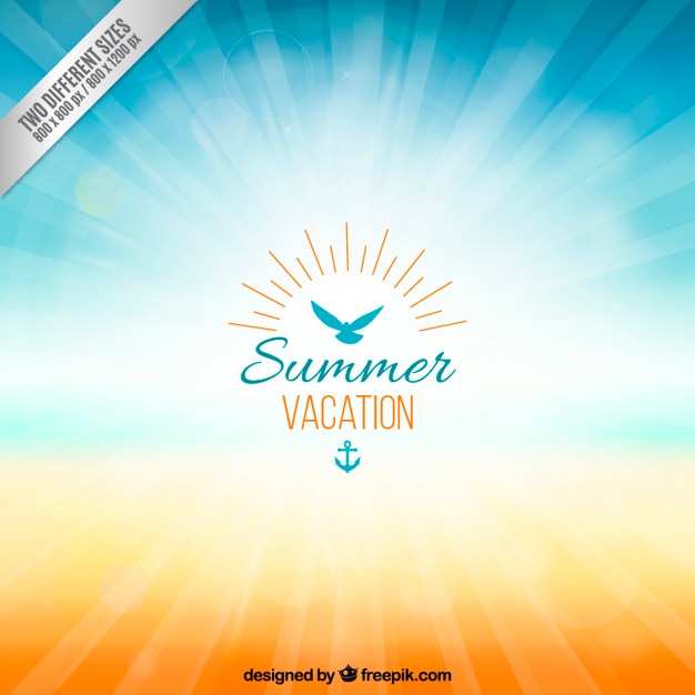 Vector background for summer vacation