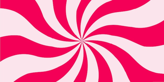 Background sweet candy. Vector illustration. Swirl radial backdrop pattern