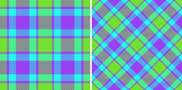 Tessuto tartan di sfondo tessile vettore senza giunture controllo del motivo della trama del plaid