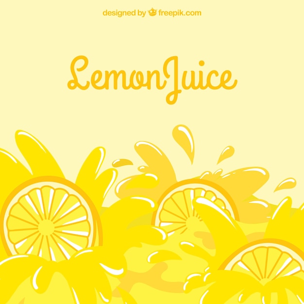 Background of tasty lemonade