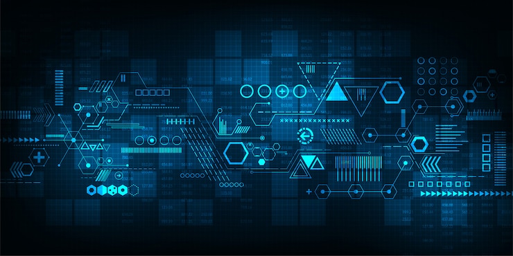 Vector background technology of communication.