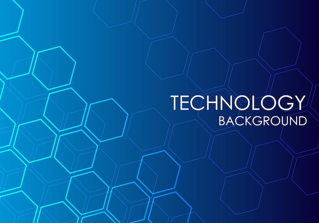 Background technology hexagon stacked with multiple layers It is science and