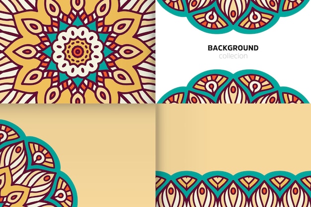 Background template in ethnic style