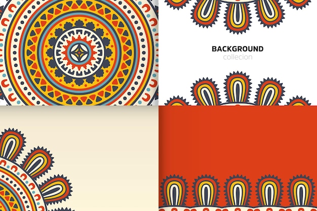 Background template in ethnic style