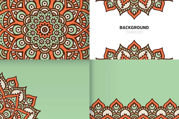 Background template in ethnic style