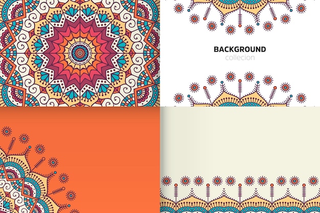 Background Template in ethnic style