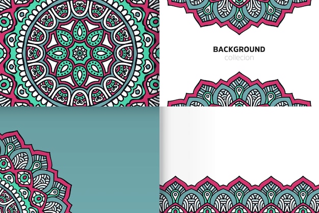 Background template in ethnic style