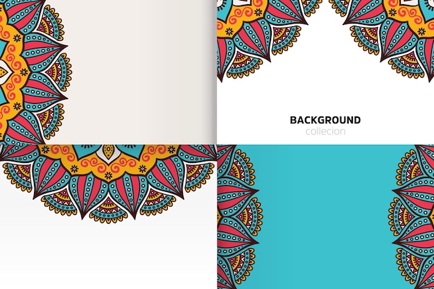 Background template in ethnic style