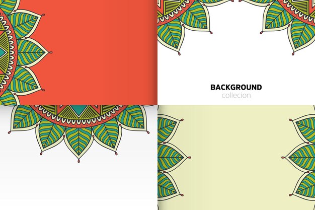 Background template in ethnic style