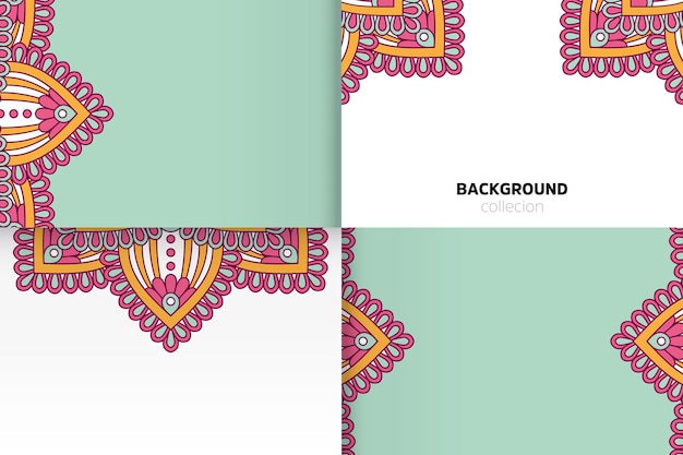 Background template in ethnic style