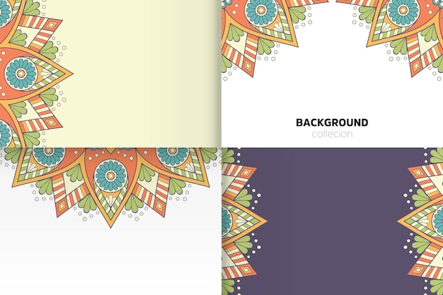 Background template in ethnic style