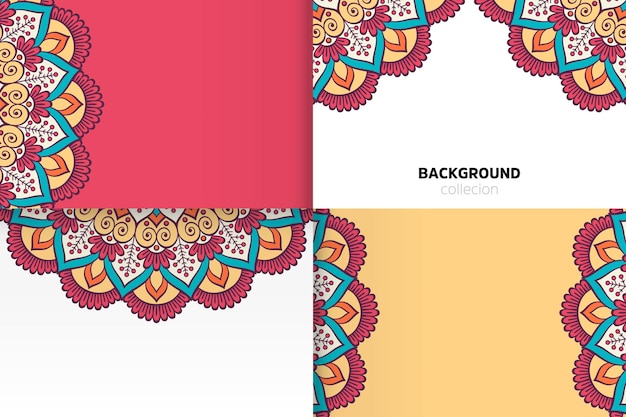 Background template in ethnic style