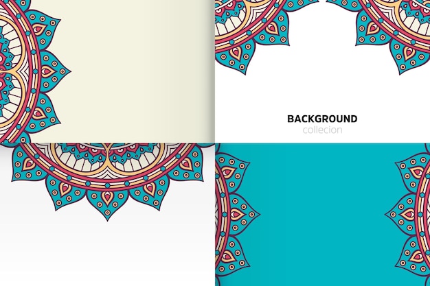 Background template in ethnic style