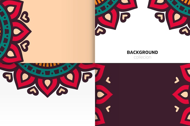 Background template in ethnic style