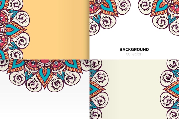 Background template in ethnic style