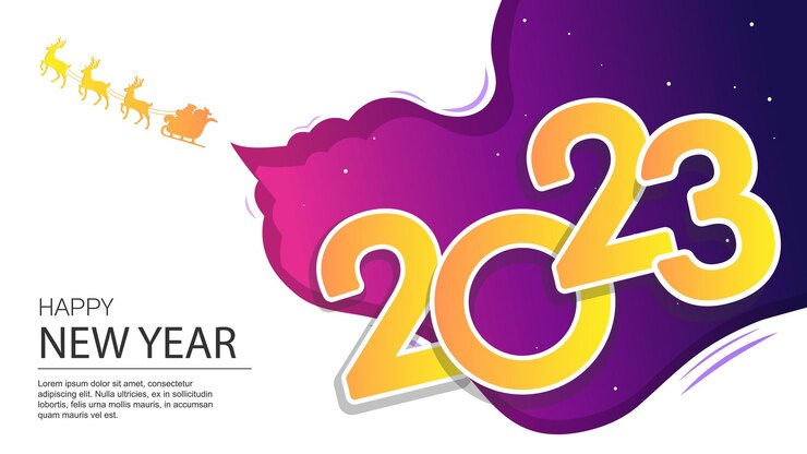 वेक्टर background template text new year banner bright colorful