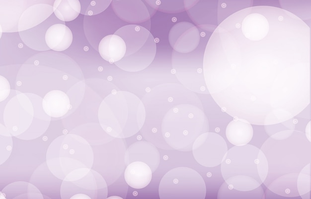 Background template with bubbles on purple