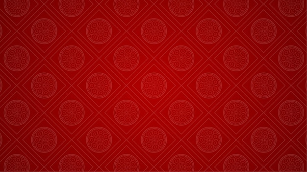 Background template with chinese pattern in red