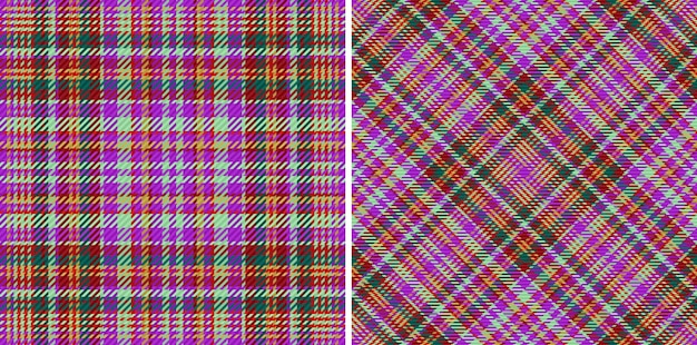 Background texture check Fabric pattern seamless Vector tartan plaid textile