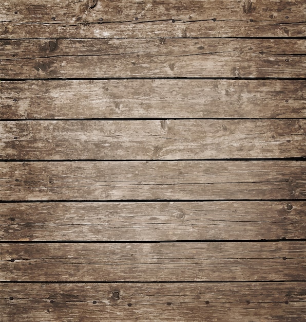 Vector background texture of grunge wooden planks