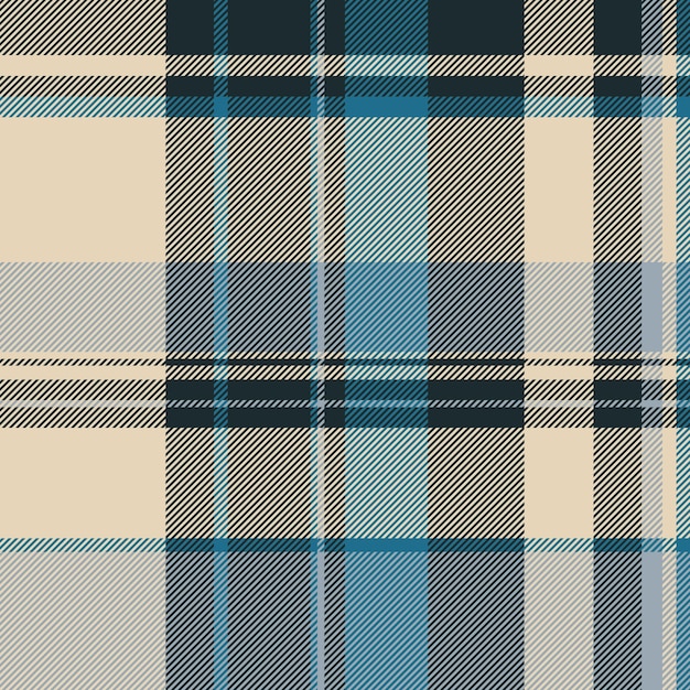 ベクトル・チェック・タータン (Vector-Check Tartan) パターン・シームレス・テキスタイル・ファブリック (Seamless Textile Fabric)