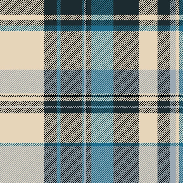 Background texture plaid of vector check tartan with a pattern seamless textile fabric