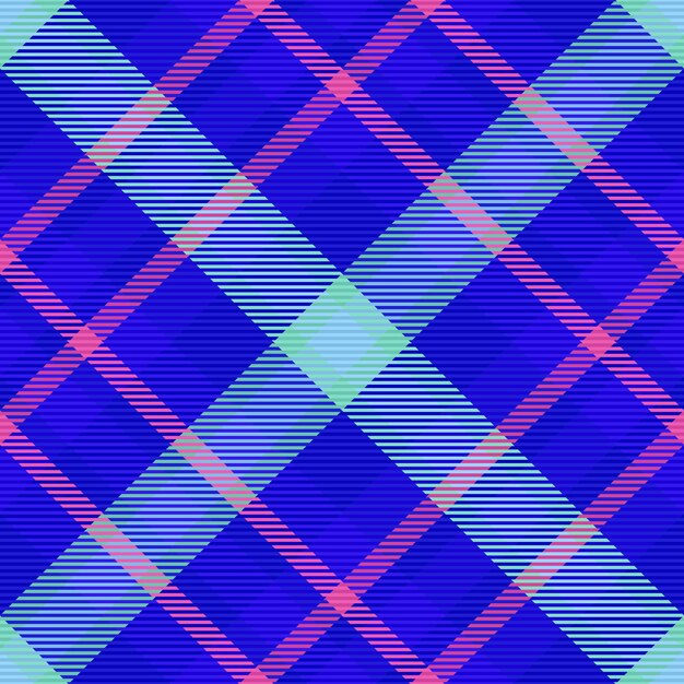 Background texture textile Check fabric tartan Seamless vector pattern plaid