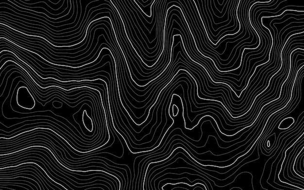 Vector background of the topographic map topo map with elevation geographic line mountain relief