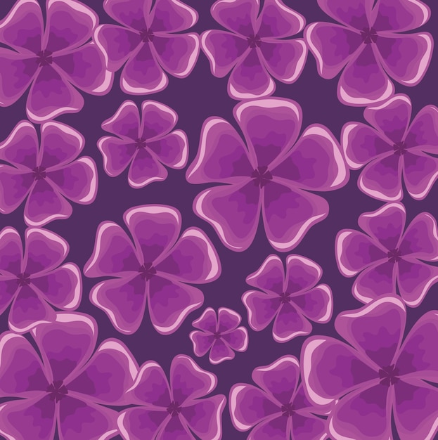 Background of tropical flowers