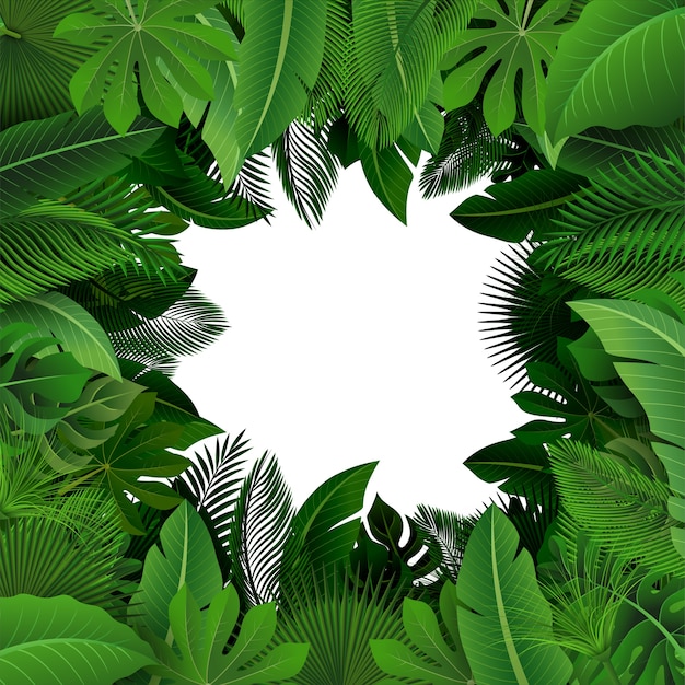 Background of Tropical Leaves