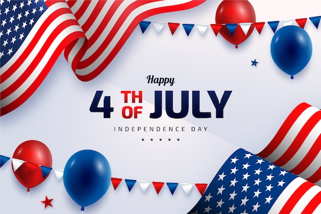 Vector background for usa independence day celebration