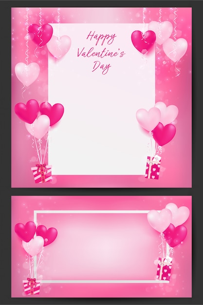 Vector background of valentine's day illustration with sweet pastel decors