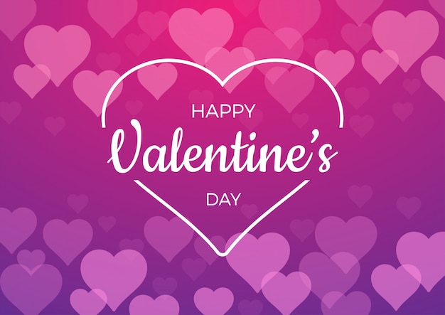 Background for Valentines day with pink hearts