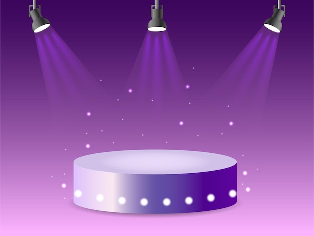 background vector 3d rendering crystal podium platform. Stand show cosmetic product