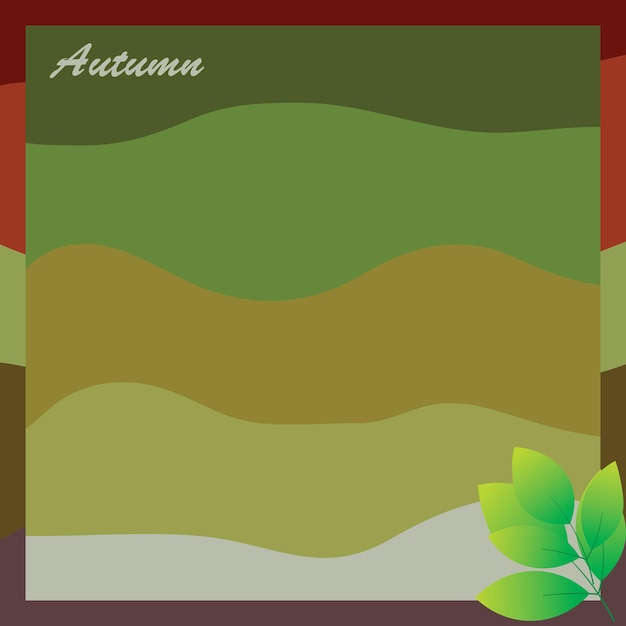 Background vector design with autumn theme