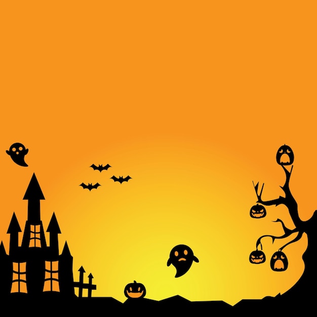 Background vector design with halloween theme