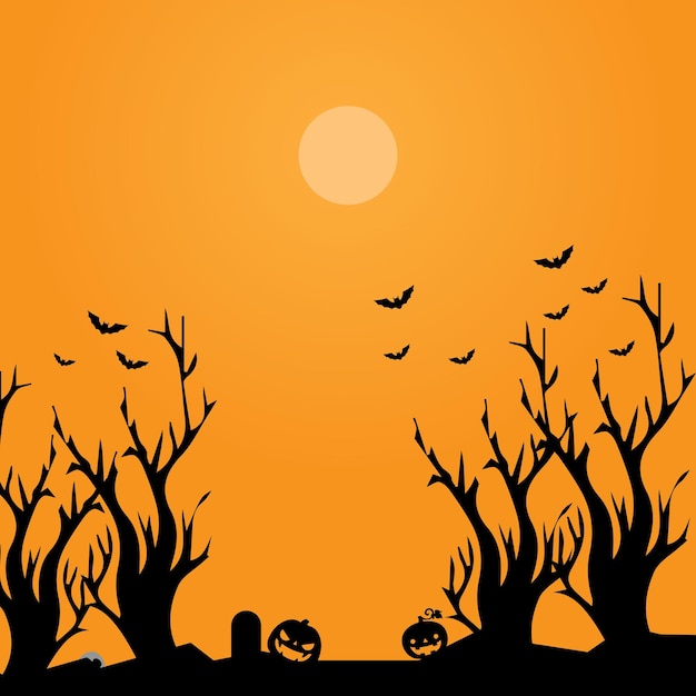 Background vector design with halloween theme