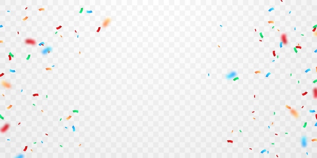 Background vector illustration with confetti Beautiful colors for parties or celebrations