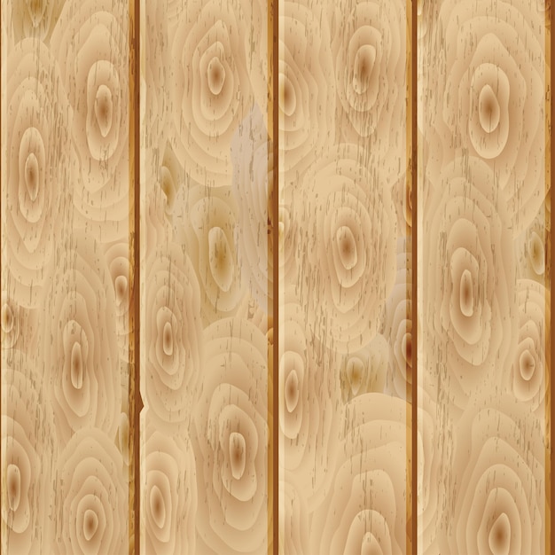 Vector background of vertical wide wooden planks in brown color