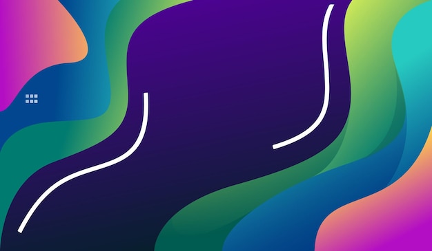 Background wave gradient colorful illustration