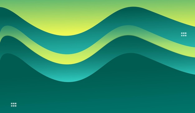 Background wave gradient illustration