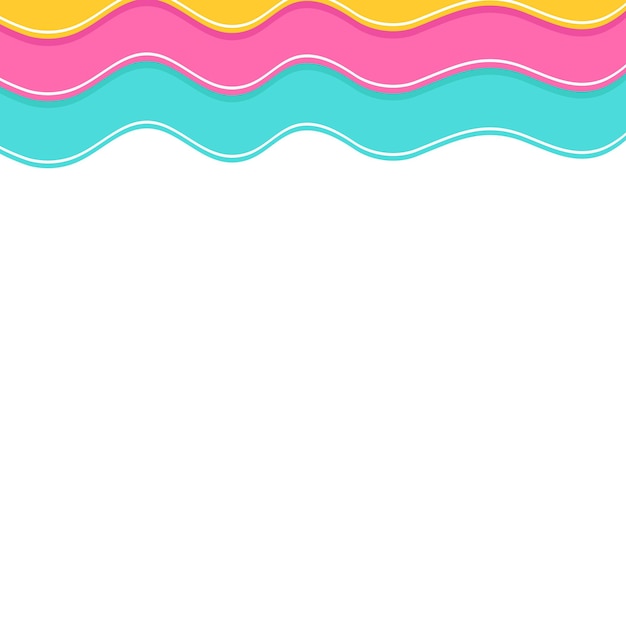 Vector background waves colorful vector